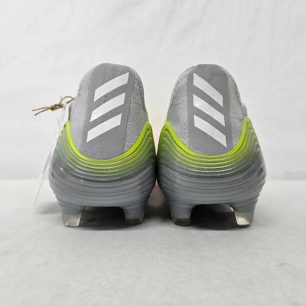 Adidas Copa‎ Sense+ FG Soccer Cleats FY6226 Clear Onix Grey Yellow Men's Size 8